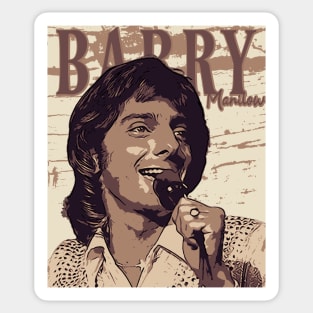 Barry Manilow // 80s Sticker